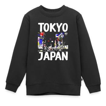 Tokyo, Japan - Kinder Premium Organic Sweatshirt - Schwarz - Vorne - AI Model Kid Female (0cm)