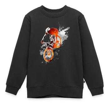 Bike - Kinder Premium Organic Sweatshirt - Schwarz - Vorne - AI Model Kid Female (0cm)