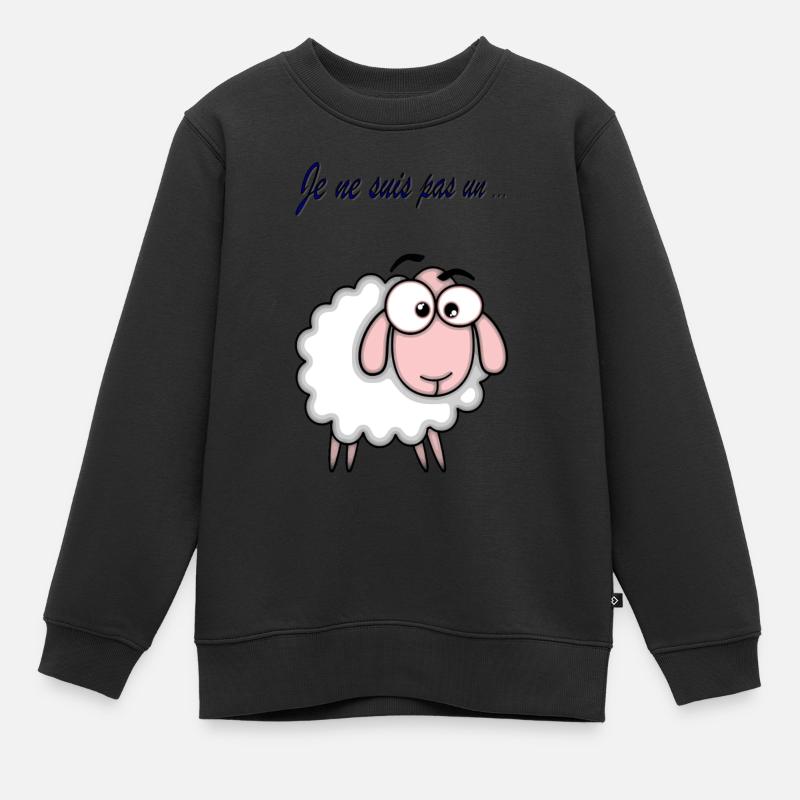 Je ne suis pas un mouton - Sweat Premium enfant bio - noir