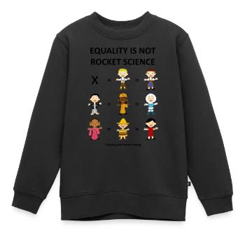 Equality is not a witchcraft - Kids Premium Organic Sweatshirt - black - Front - AI Model Kid Female (0cm)