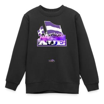 Erzgebirge Aue all4one - Sweat Premium enfant bio - noir - Devant - AI Model Kid Female (0cm)