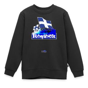Rostock - Sweat Premium enfant bio - noir - Devant - AI Model Kid Female (0cm)