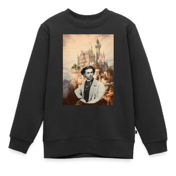 Ludwig at Schloss Falkenstein - Kinder Premium Organic Sweatshirt - Schwarz - Vorne - AI Model Kid Female (0cm)