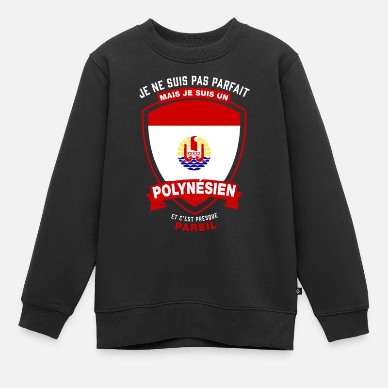 Polynésien Parfait - Sweat Premium enfant bio - noir