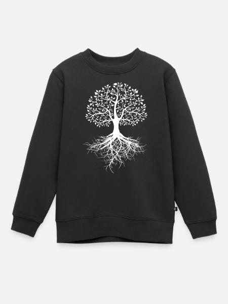 Baum des Lebens - Kinder Premium Organic Sweatshirt - Schwarz