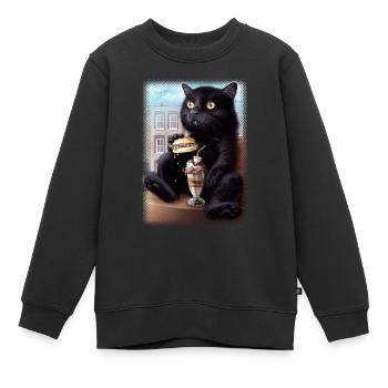CAESAR 2019 - Kinder Premium Organic Sweatshirt - Schwarz - Vorne - AI Model Kid Female (0cm)