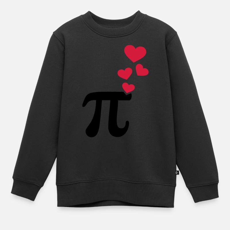 Pi - Kinder Premium Organic Sweatshirt - Schwarz