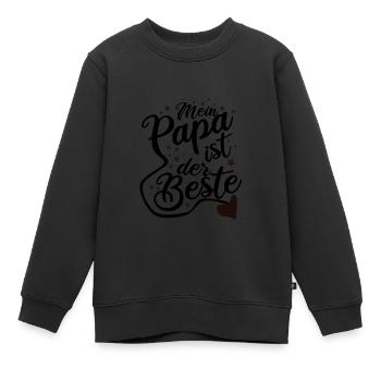 Mein Papa ist der Beste - Kinder Premium Organic Sweatshirt - Schwarz - Vorne - AI Model Kid Female (0cm)