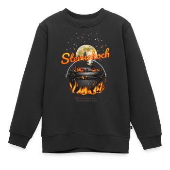 Dutch Oven Sternekoch - Kinder Premium Organic Sweatshirt - Schwarz - Vorne - AI Model Kid Female (0cm)