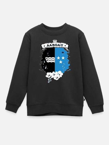 Aargau - Kinder Premium Organic Sweatshirt - Schwarz