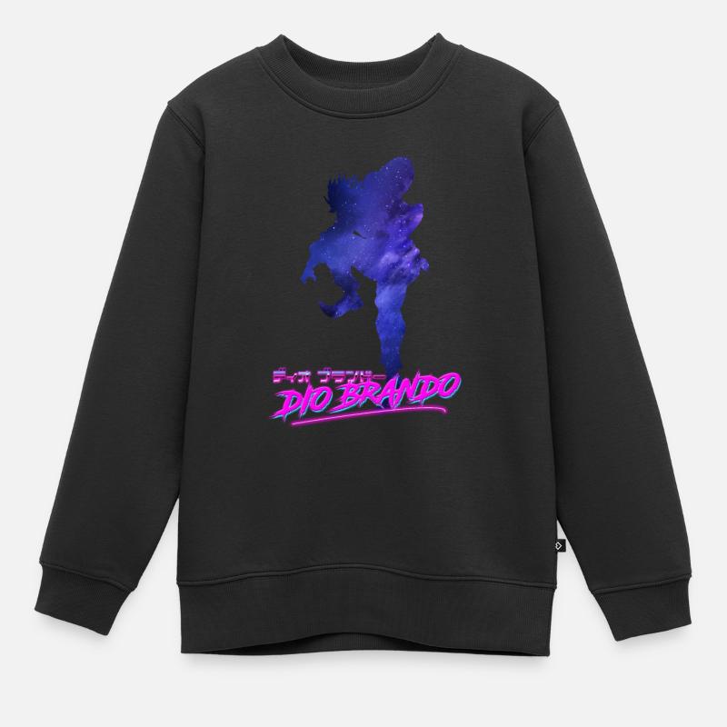 Dieu Brando Outrun - Sweat Premium enfant bio - noir