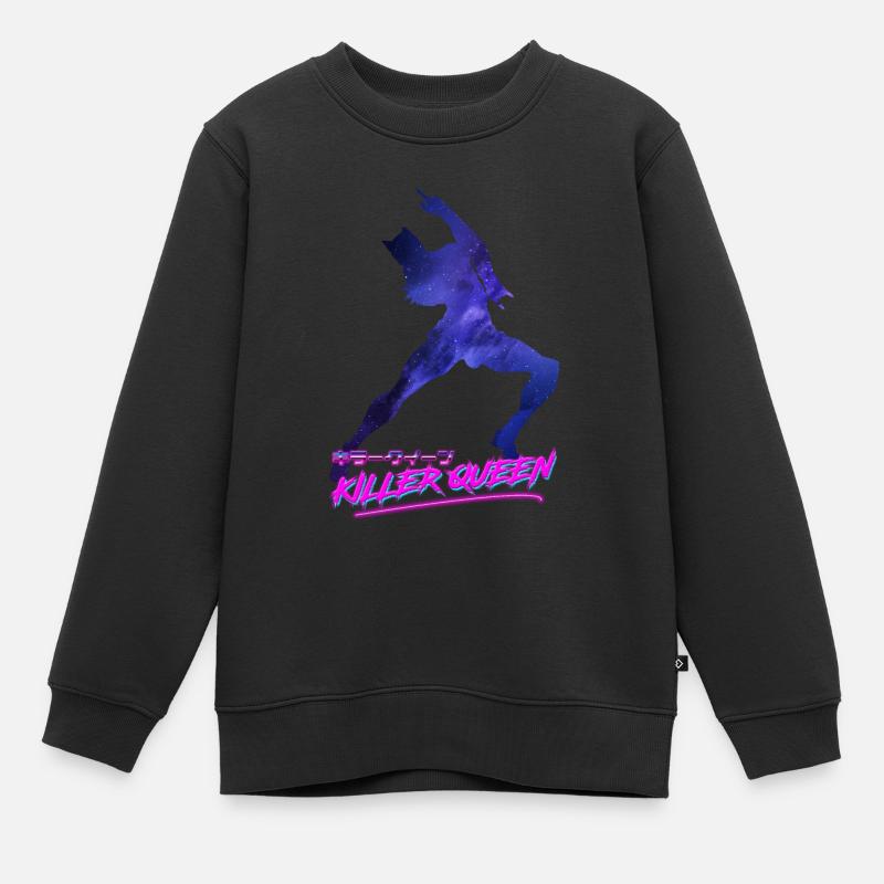Tueur Queen Outrun - Sweat Premium enfant bio - noir