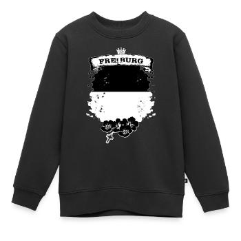 Fribourg - Sweat Premium enfant bio - noir - Devant - AI Model Kid Female (0cm)