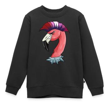 Lesben Lustige Flamingo Farben der Lesbischen - Kinder Premium Organic Sweatshirt - Schwarz - Vorne - AI Model Kid Female (0cm)