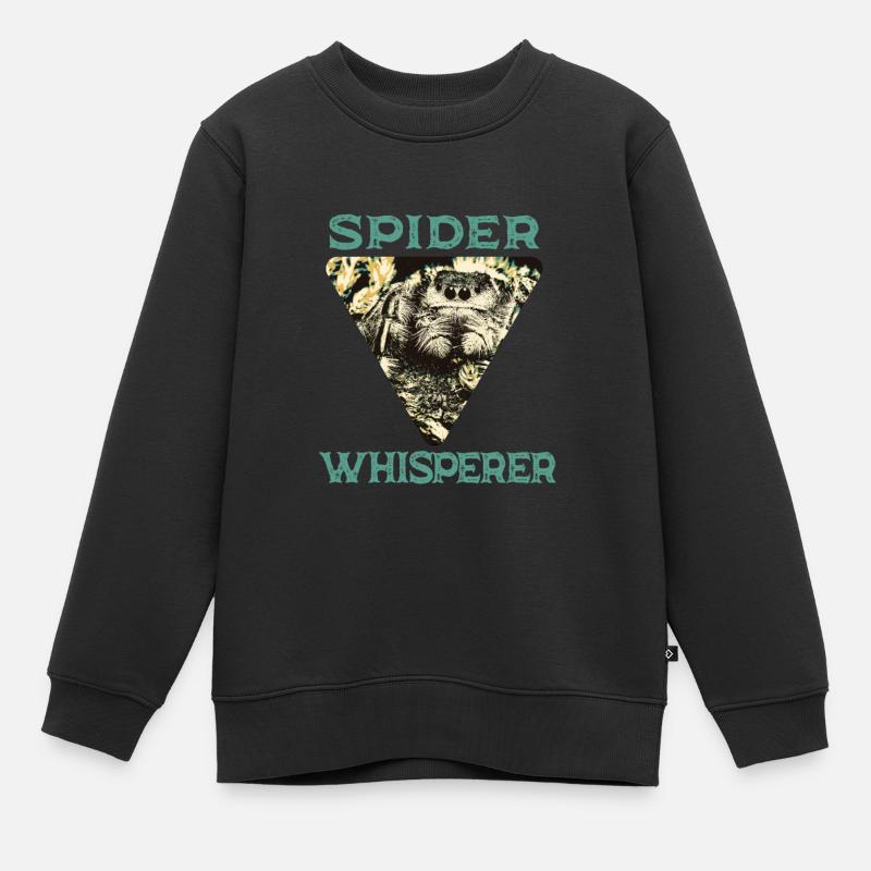 Chuchoteur d’araignée - Sweat Premium enfant bio - noir