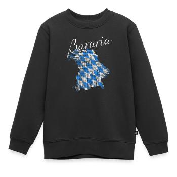 Bayern - Kinder Premium Organic Sweatshirt - Schwarz - Vorne - AI Model Kid Female (0cm)