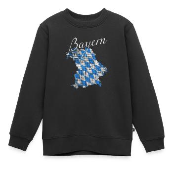 Bayern - Kinder Premium Organic Sweatshirt - Schwarz - Vorne - AI Model Kid Female (0cm)