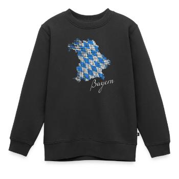 Bayern - Kinder Premium Organic Sweatshirt - Schwarz - Vorne - AI Model Kid Female (0cm)