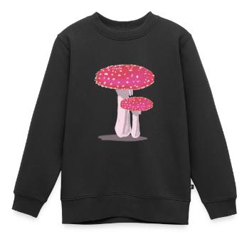 Rot-weiße Testippings - Kinder Premium Organic Sweatshirt - Schwarz - Vorne - AI Model Kid Female (0cm)