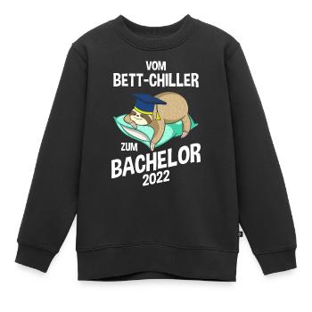 Du refroidisseur de lit au paresseux Bachelor 2022 - Sweat Premium enfant bio - noir - Devant - AI Model Kid Female (0cm)