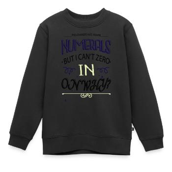 chants de Noël - Sweat Premium enfant bio - noir - Devant - AI Model Kid Female (0cm)