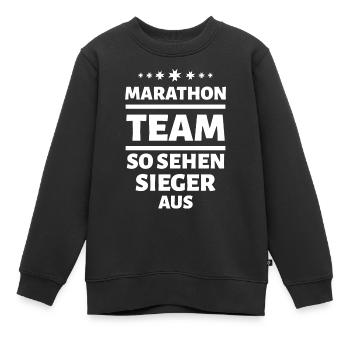 Fußball Soccer - Kinder Premium Organic Sweatshirt - Schwarz - Vorne - AI Model Kid Female (0cm)