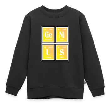 Genius | Periodensystem der Elemente - Kinder Premium Organic Sweatshirt - Schwarz - Vorne - AI Model Kid Female (0cm)