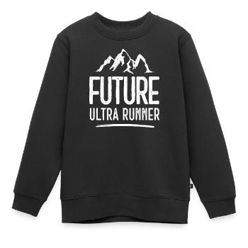 Future Ultra Runner - Kinder Premium Organic Sweatshirt - Schwarz - Vorne - AI Model Kid Female (0cm)