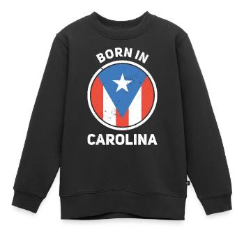 Porto Rico - Sweat Premium enfant bio - noir - Devant - AI Model Kid Female (0cm)