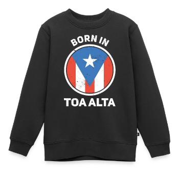 Porto Rico - Sweat Premium enfant bio - noir - Devant - AI Model Kid Female (0cm)