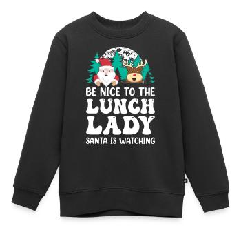 Cadeaux de Noël Noël - Sweat Premium enfant bio - noir - Devant - AI Model Kid Female (0cm)
