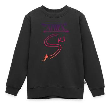 Apres Ski Pistensau Skihase Geschenk - Kinder Premium Organic Sweatshirt - Schwarz - Vorne - AI Model Kid Female (0cm)