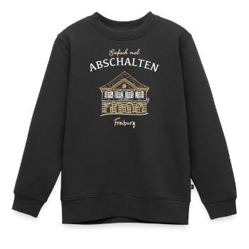Freiburg, Münsterplatz, Alte Wache - Kinder Premium Organic Sweatshirt - Schwarz - Vorne - AI Model Kid Female (0cm)