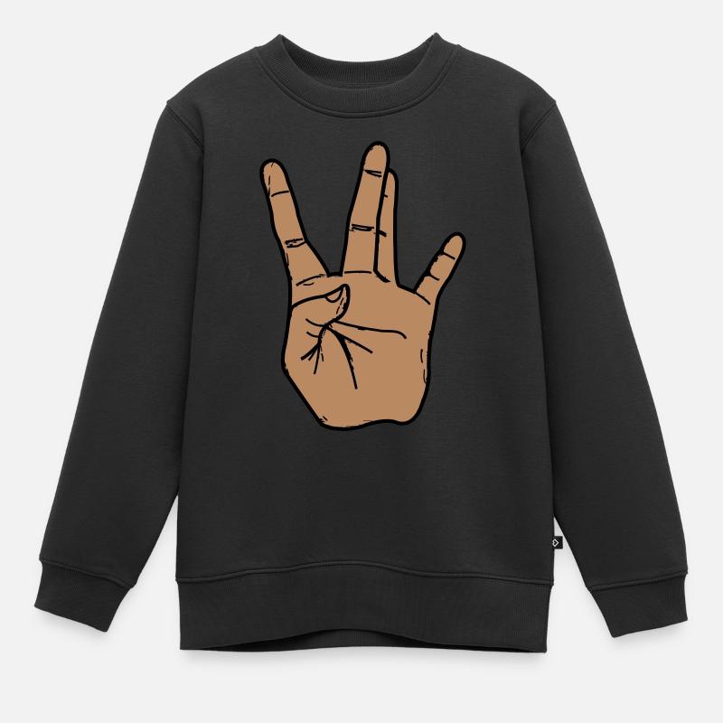 Côte Ouest - Sweat Premium enfant bio - noir