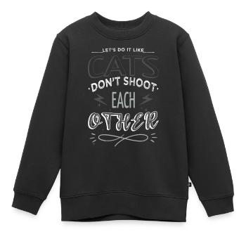 Déclaration de l’enfant de la fierté Hippie Festival hippie - Sweat Premium enfant bio - noir - Devant - AI Model Kid Female (0cm)