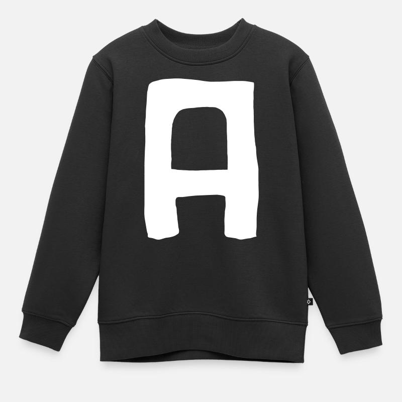 A Vektor - Kinder Premium Organic Sweatshirt - Schwarz