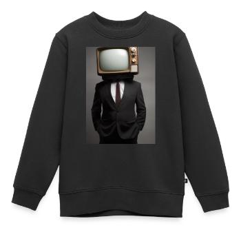 Anzug Tube TV Mann - Kinder Premium Organic Sweatshirt - Schwarz - Vorne - AI Model Kid Female (0cm)