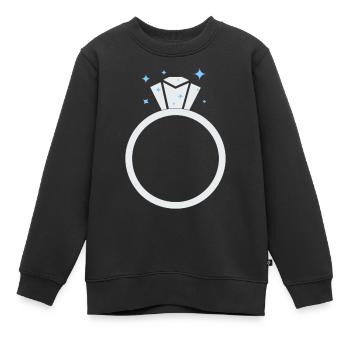 Diamant Ehering - Kinder Premium Organic Sweatshirt - Schwarz - Vorne - AI Model Kid Female (0cm)