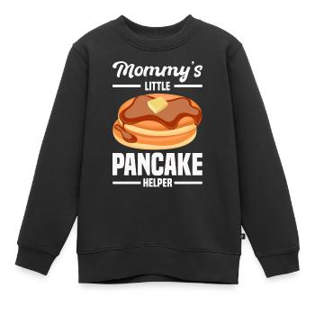 Pfannkuchen - Kinder Premium Organic Sweatshirt - Schwarz - Vorne - AI Model Kid Female (0cm)