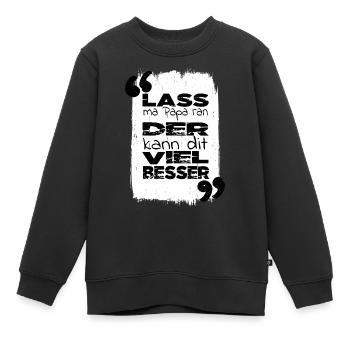bday geek zusammenhalt 4t57369 humor elternschaft - Kinder Premium Organic Sweatshirt - Schwarz - Vorne - AI Model Kid Female (0cm)