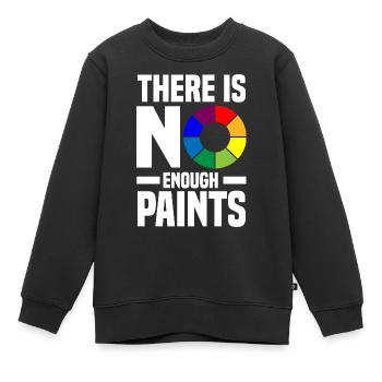 Acrylgießen Geschenke | Maler Kunst Leinwand Farbe - Kinder Premium Organic Sweatshirt - Schwarz - Vorne - AI Model Kid Female (0cm)