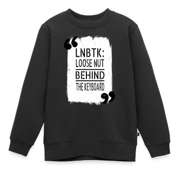 blague crypter masque anonyme programmation géniale - Sweat Premium enfant bio - noir - Devant - AI Model Kid Female (0cm)