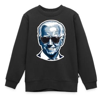 Joe Biden 2024 - Sweat Premium enfant bio - noir - Devant - AI Model Kid Female (0cm)
