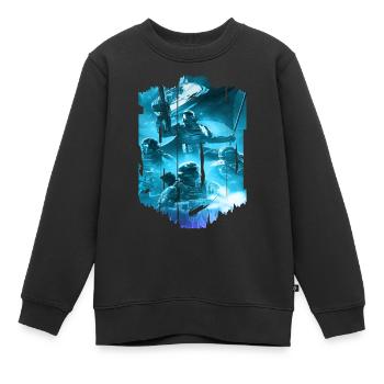 Computer-PC-Spieltechnologie Gamer-Gaming Modern - Kinder Premium Organic Sweatshirt - Schwarz - Vorne - AI Model Kid Female (0cm)