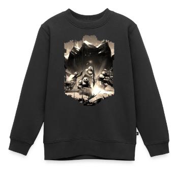 Computer-PC-Spieltechnologie Gamer-Gaming Modern - Kinder Premium Organic Sweatshirt - Schwarz - Vorne - AI Model Kid Female (0cm)