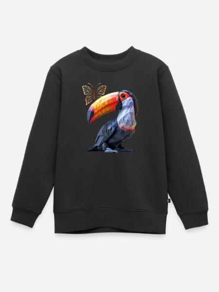 Tukan - Kinder Premium Organic Sweatshirt - Schwarz