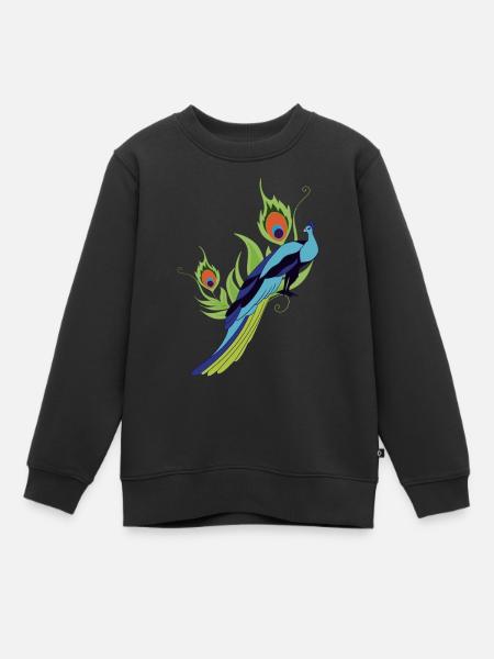 paon - Sweat Premium enfant bio - noir