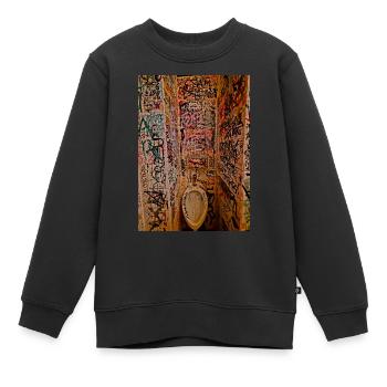 Urban Pissoir - Kinder Premium Organic Sweatshirt - Schwarz - Vorne - AI Model Kid Female (0cm)