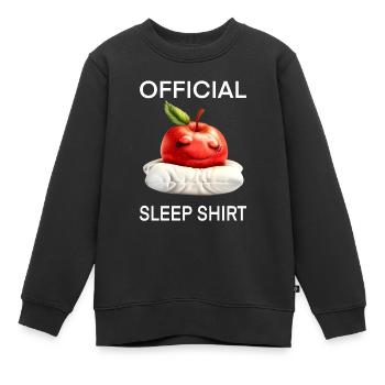 Apfel - Kinder Premium Organic Sweatshirt - Schwarz - Vorne - AI Model Kid Female (0cm)