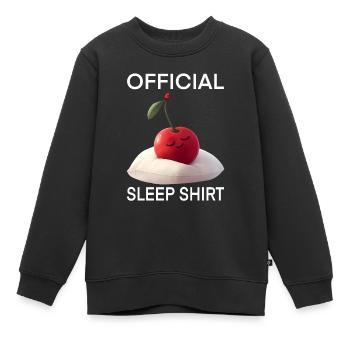 Kirsche - Kinder Premium Organic Sweatshirt - Schwarz - Vorne - AI Model Kid Female (0cm)